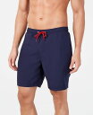 【送料無料】 クラブルーム メンズ ハーフパンツ・ショーツ 水着 Men's Quick-Dry Performance Solid 7" Swim Trunks Navy Blue