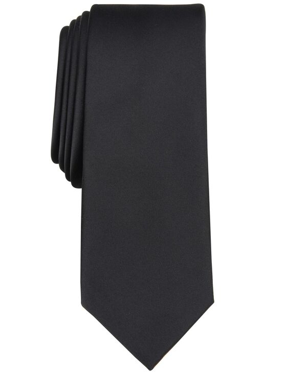 yz o[X[ Y lN^C ANZT[ Men's Logan Solid Skinny Tie Black