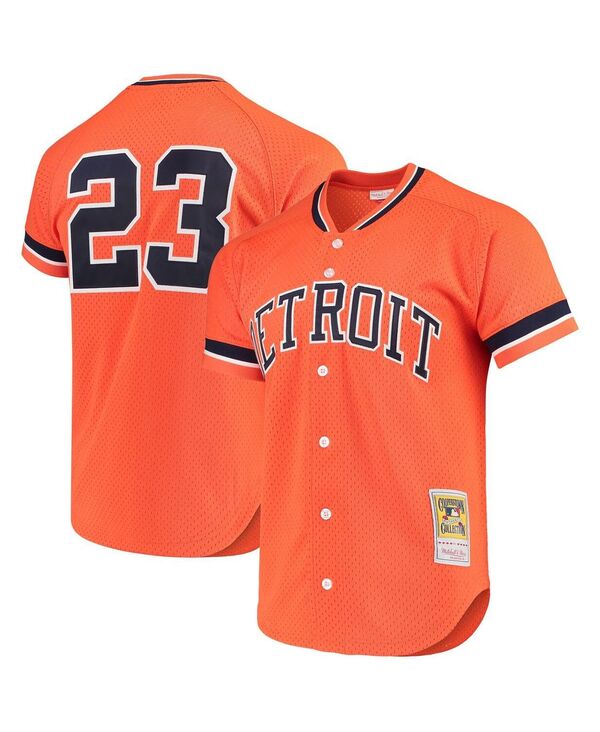 【送料無料】 ミッチェル&ネス メンズ シャツ トップス Men s Kirk Gibson Orange Detroit Tigers Fashion Cooperstown Collection Mesh Batting Practice Jersey Orange