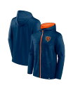  ファナティクス メンズ パーカー・スウェット フーディー アウター Men's Branded Navy Chicago Bears Ball Carrier Full-Zip Hoodie Navy