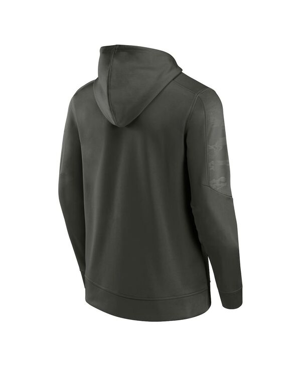 【送料無料】 ファナティクス メンズ パーカー・スウェット アウター Men's Branded Olive Wisconsin Badgers OHT Military-Inspired Appreciation Guardian Pullover Hoodie Olive