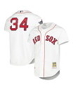 【送料無料】 ミッチェル&ネス メンズ シャツ トップス Men's David Ortiz White Boston Red Sox Cooperstown ...