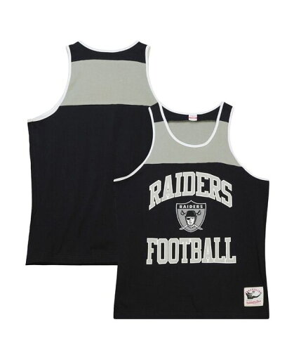 【送料無料】 ミッチェル&ネス メンズ タンクトップ トップス Men's Black, Silver Las Vegas Raiders Heritage Colorblock Tank Top Black, Silver 【送料無料】 ミッチェル&ネス メンズ タンクトップ トップス Men's Black, Silver Las Vegas Raiders Heritage Colorblock Tank Top Black, Silver