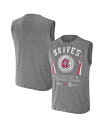 【送料無料】 ファナティクス メンズ タンクトップ トップス Men's Darius Rucker Collection by Charcoal Atlanta Braves Muscle Tank Top Charcoal