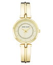 yz ANC fB[X rv ANZT[ Women's Three Hand Quartz Gold-tone Alloy Bangle Watch, 30mm Gold-Tone