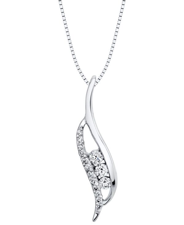yz V[i fB[X lbNXE`[J[Ey_ggbv ANZT[ Diamond Pendant Necklace (1/5 ct. t.w.) in 14k White Gold White Gold