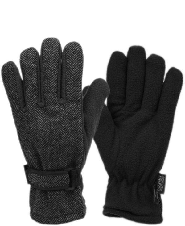 yz G|bNnbgJpj[ fB[X  ANZT[ Herringbone Wool Blend Glove Gray