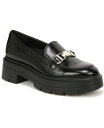 【送料無料】 ナチュライザー レディース スリッポン・ローファー シューズ Nina Lug Sole Loafers Black Leather