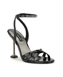 【送料無料】 ナインウェスト レディース サンダル シューズ Women's Noras Almond Toe Strappy Dress Sandals Black Patent