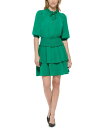 yz J[ K[tFh fB[X s[X gbvX Women's Tiered A-Line Dress Green