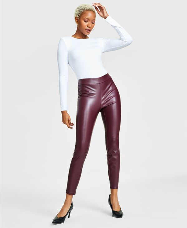 yz o[X[ fB[X MX {gX Women's Soft Faux-Leather Leggings Marooned