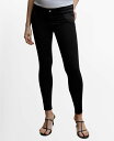 【送料無料】 マンゴ レディース デニムパンツ ジーンズ ボトムス Women's Maternity Skinny Jeans Black Denim