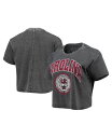 【送料無料】 プレスボックス レディース Tシャツ トップス Women's Black South Carolina Gamecocks Edith Vintage-Like Burnout Crop T-shirt Black