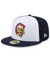 【送料無料】 ニューエラ メンズ 帽子 アクセサリー Men's White Navy Charleston RiverDogs Marvel x Minor League 59FIFTY Fitted Ha..