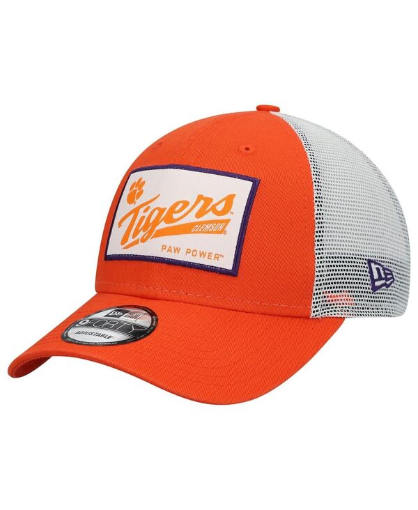 【送料無料】 ニューエラ メンズ 帽子 アクセサリー Men's Orange Clemson Tigers Timeless Trucker 9FORTY Snapback Hat Orange