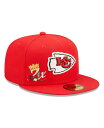 【送料無料】 ニューエラ メンズ 帽子 アクセサリー Men's Red Kansas City Chiefs Crown 2x Super Bowl Champions 59FIFTY Fitted Hat Red