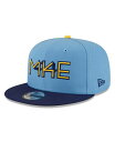 【送料無料】 ニューエラ メンズ 帽子 アクセサリー Men's Powder Blue Milwaukee Brewers 2022 City Connect 9FIFTY Snapback Adjustable Hat Powder Blue