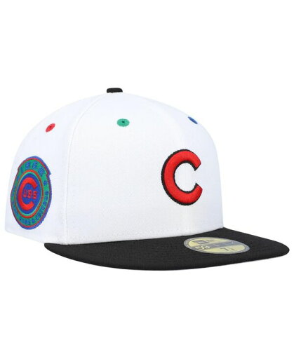 【送料無料】 ニューエラ メンズ 帽子 アクセサリー Men's White Black Chicago Cubs 1962 MLB All-Star Game Primary Eye 59FIFTY Fitted Hat White, Black 【送料無料】 ニューエラ メンズ 帽子 アクセサリー Men's White Black Chicago Cubs 1962 MLB All-Star Game Primary Eye 59FIFTY Fitted Hat White, Black