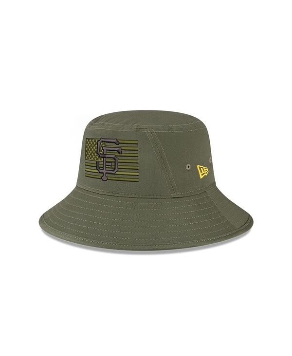 【送料無料】 ニューエラ メンズ 帽子 アクセサリー Men's Green San Francisco Giants 2023 Armed Forces Day Bucket Hat Green