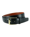 【送料無料】 トラファルガー メンズ ベルト アクセサリー Men's Classic 30mm Cortina Leather Belt Black with gold-tone