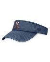 【送料無料】 トップオブザワールド メンズ 帽子 アクセサリー Men's Navy Virginia Cavaliers Terry Adjustable Visor Navy