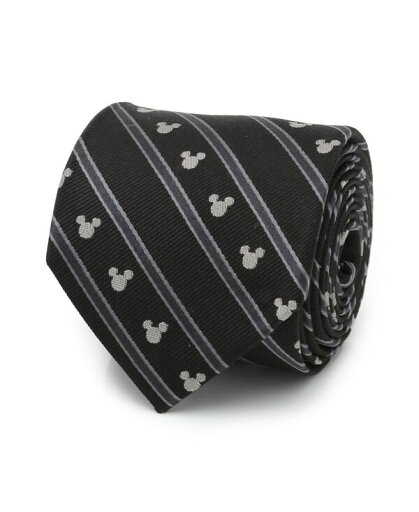【送料無料】 ディズニー メンズ ネクタイ アクセサリー Men's Mickey Mouse Stripe Tie Black 【送料無料】 ディズニー メンズ ネクタイ アクセサリー Men's Mickey Mouse Stripe Tie Black