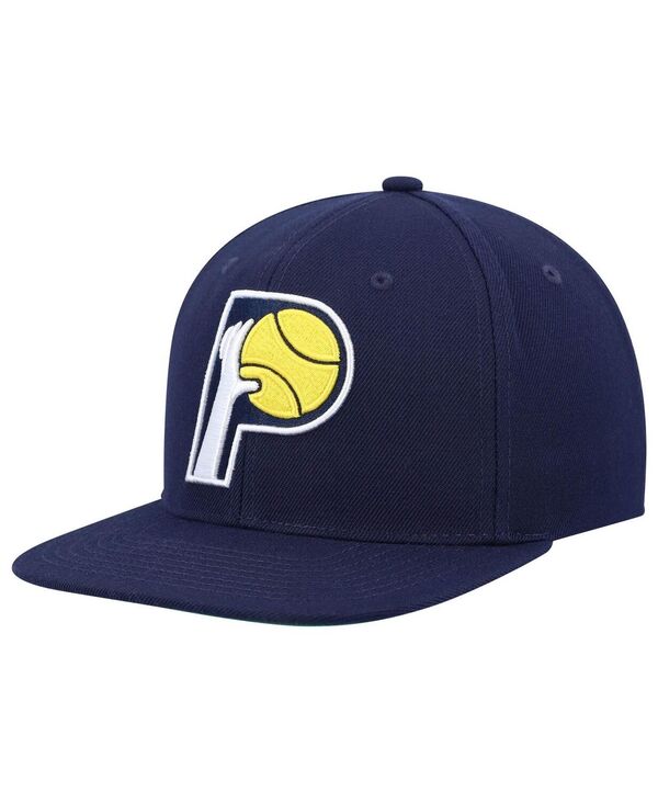 ミッチェル＆ネス 【送料無料】 ミッチェル&ネス メンズ 帽子 アクセサリー Men's Navy Indiana Pacers Hardwood Classics Team Ground 2.0 Snapback Hat Navy