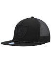 【送料無料】 ニューエラ メンズ 帽子 アクセサリー Men's Black Las Vegas Raiders Illumination Golfer Snapback Trucker Hat Black