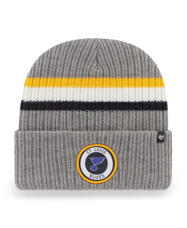 47 ブランド メンズ アクセサリー 帽子 ニット '47 Brand Men's Charcoal St. Louis Blues Highline Cuffed Knit Hat Charcoal チャコール(4)