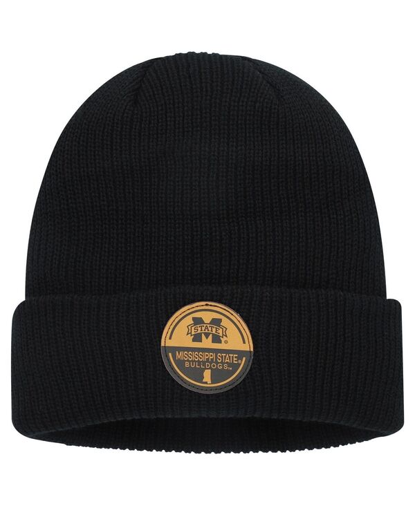 【送料無料】 トップオブザワールド メンズ 帽子 アクセサリー Men's Black Mississippi State Bulldogs Elijah Cuffed Knit Hat Black