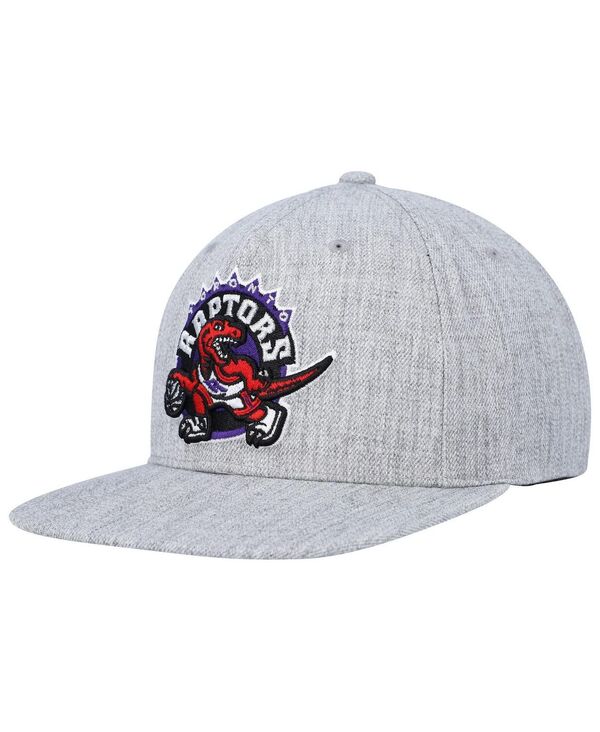 【送料無料】 ミッチェル&ネス メンズ 帽子 アクセサリー Men's Heather Gray Toronto Raptors Hardwood Classics 2.0 Snapback Hat Heather Gray
