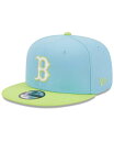 【送料無料】 ニューエラ メンズ 帽子 アクセサリー Men's Light Blue Neon Green Boston Red Sox Spring Basic Two-Tone 9FIFTY Snapback Hat Light Blue, Neon Green