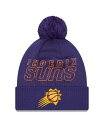 【送料無料】 ニューエラ メンズ 帽子 アクセサリー Men's Purple Phoenix Suns 2023 NBA Draft Cuffed Knit Hat with Pom Purple