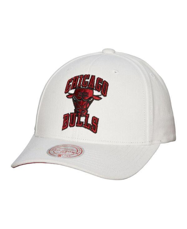 ミッチェル＆ネス 【送料無料】 ミッチェル&ネス メンズ 帽子 アクセサリー Men's White Chicago Bulls Hardwood Classics All In Retro Snapback Hat White