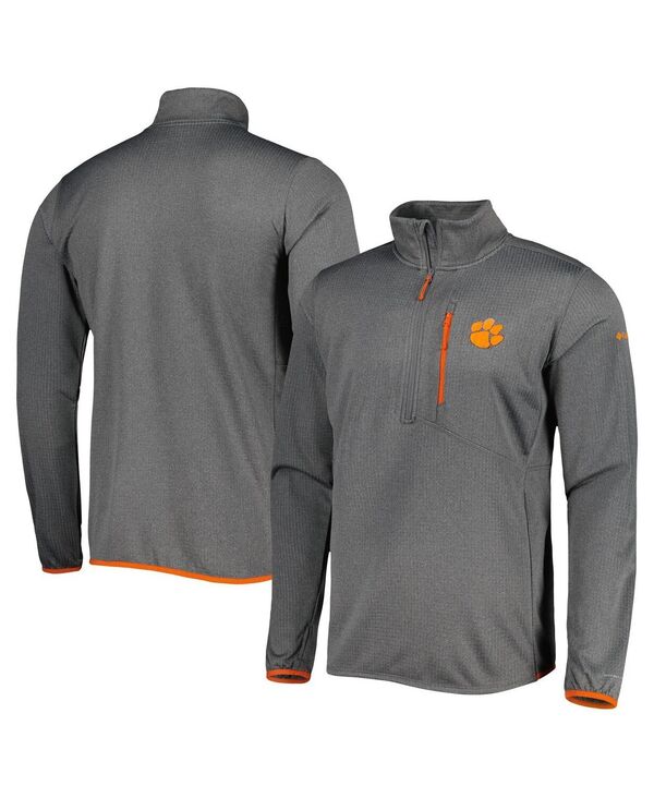 【送料無料】 コロンビア メンズ パーカー・スウェット アウター Men's Gray Clemson Tigers Park View Omni-Wick Half-Zip Top Gray