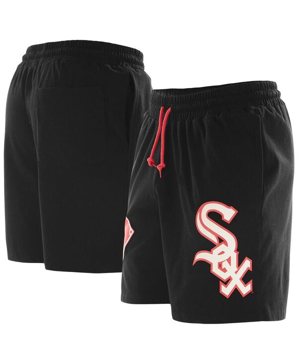 【送料無料】 ニューエラ メンズ ハーフパンツ・ショーツ ボトムス Men's Black Chicago White Sox Color Pack Knit Shorts Black