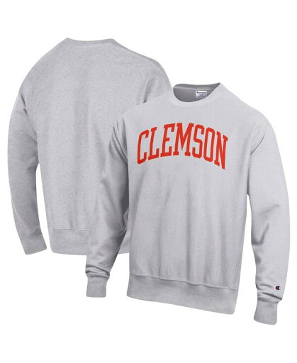 【送料無料】 チャンピオン メンズ パーカー・スウェット アウター Men's Heathered Gray Clemson Tigers Arch Reverse Weave Pullover Sweatshirt Heathered Gray 【送料無料】 チャンピオン メンズ パーカー・スウェット アウター Men's Heathered Gray Clemson Tigers Arch Reverse Weave Pullover Sweatshirt Heathered Gray