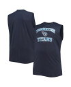 【送料無料】 ファナティクス メンズ タンクトップ トップス Men's Navy Tennessee Titans Big and Tall Muscle T...