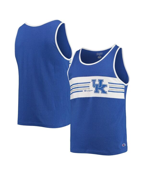 チャンピオン タンクトップ  メンズ 【送料無料】 チャンピオン メンズ タンクトップ トップス Men's Royal Kentucky Wildcats Color Block Tank Top Royal