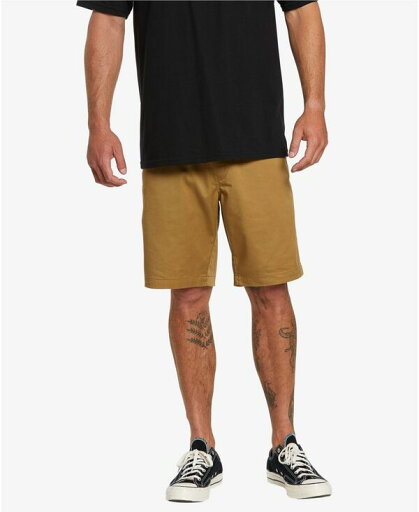 【送料無料】 ボルコム メンズ ハーフパンツ・ショーツ 水着 Men's Frickin Chino Elastic Waist Shorts Dark Khaki 【送料無料】 ボルコム メンズ ハーフパンツ・ショーツ 水着 Men's Frickin Chino Elastic Waist Shorts Dark Khaki