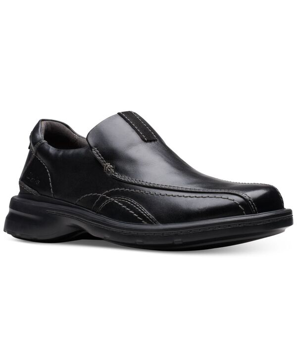 【送料無料】 クラークス メンズ スリッポン・ローファー シューズ Men's Gessler Step Loafers Black Leather