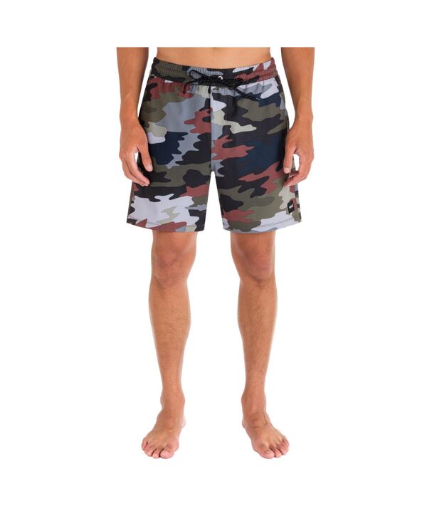 【送料無料】 ハーレー メンズ ハーフパンツ・ショーツ 水着 Men's Phantom Cannonball Volley Drawstring 17" Shorts Armored Navy