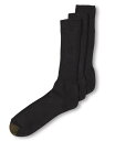  ゴールドトゥ メンズ 靴下 アンダーウェア Men's 3- Pack Casual Acrylic Fluffie Socks Black