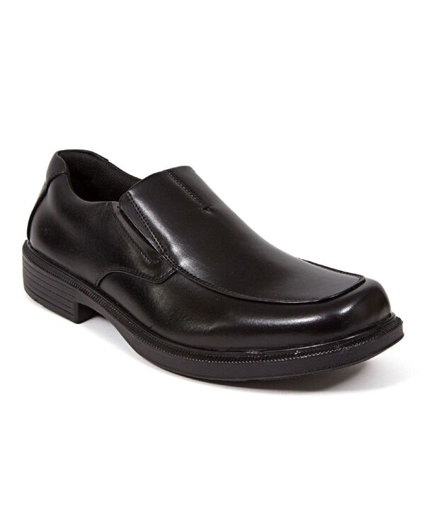 【送料無料】 ディアースタッグス メンズ スリッポン・ローファー シューズ Men's Coney Dress Casual Memory Foam Cushioned Comfort Slip-On Loafers Black