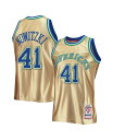 【送料無料】 ミッチェル ネス メンズ シャツ トップス Men 039 s Dirk Nowitzki Gold Dallas Mavericks 75th Anniversary 1998-99 Hardwood Classics Swingman Jersey Gold