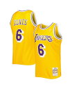 【送料無料】 ミッチェル&ネス メンズ シャツ トップス Men's Eddie Jones Gold Los Angeles Lakers 1996-97 H...