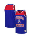 【送料無料】 ミッチェル&ネス メンズ タンクトップ トップス Men's Royal and Red New England Patriots Heritage Colorblock Tank Top Royal, Red(4)