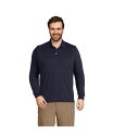 【送料無料】 ランズエンド メンズ ポロシャツ トップス Men's Big & Tall Long Sleeve Supima Interlock Polo ...