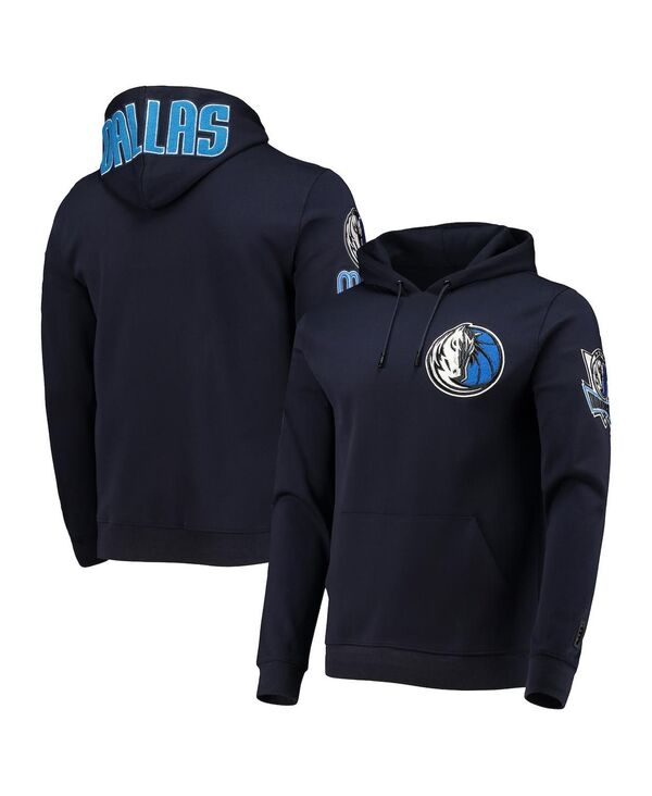 【送料無料】 プロスタンダード メンズ パーカー スウェット フーディー アウター Men 039 s Navy Dallas Mavericks Chenille Team Pullover Hoodie Navy