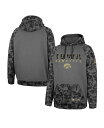  コロシアム メンズ パーカー・スウェット フーディー アウター Men's Charcoal Iowa Hawkeyes OHT Military-Inspired Appreciation Camo Stack Raglan Pullover Hoodie Charcoal